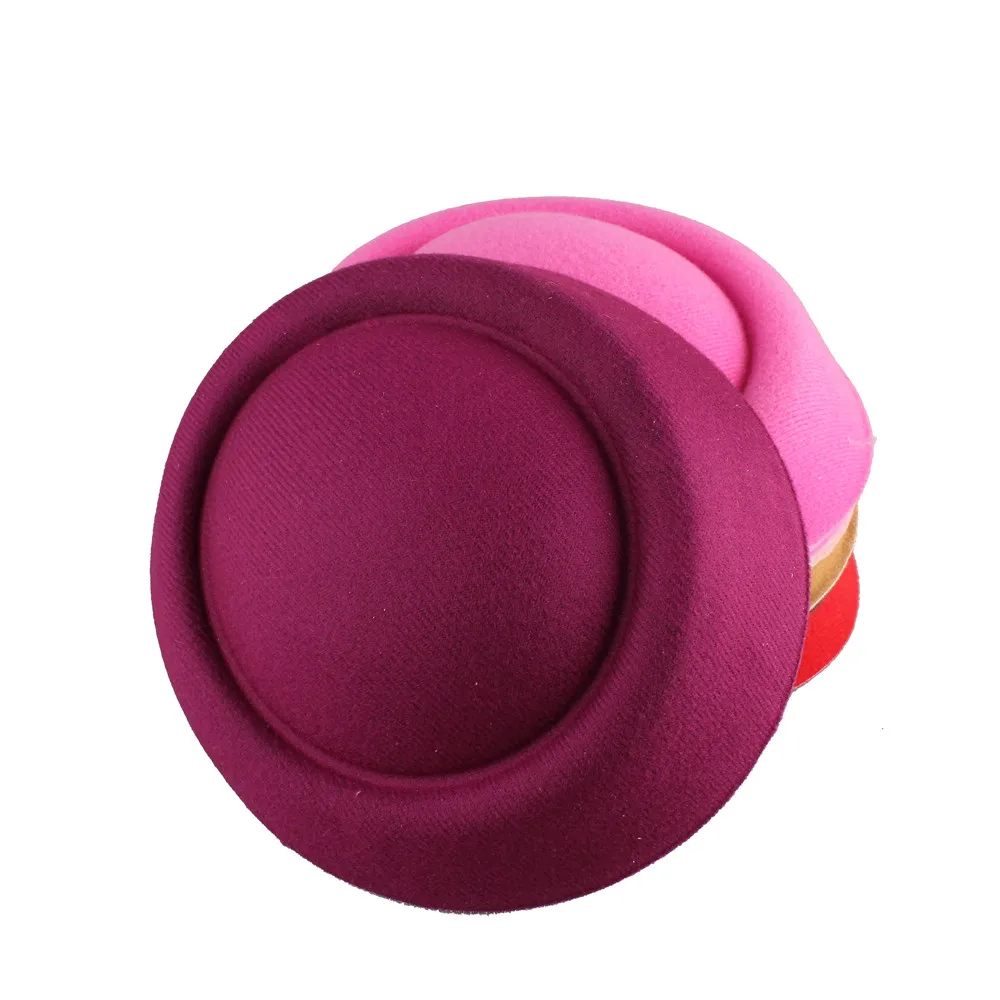 Бирюзовый синий 16 см чародей DIY millinery аксессуар для волос пиллбокс основа для шляпы с вуалью полиэстер мини топ шляпа событие MYQH020