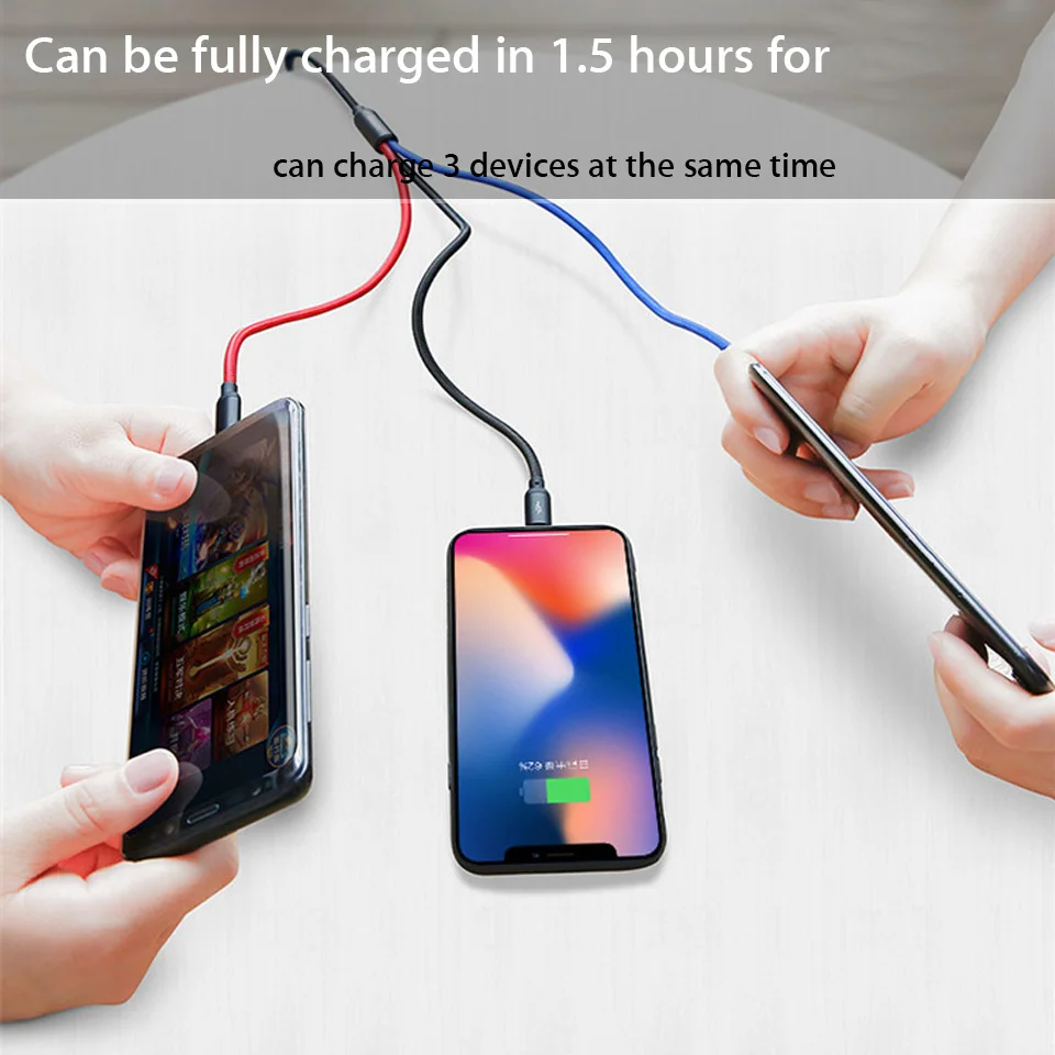 2 м 2 м Usb кабель 3 в 1 Usb type C зарядный кабель шнур для huawei P20 Pro mate 20 Pro Xiaomi Mi 9 8 3 в 1 Usb зарядный кабель