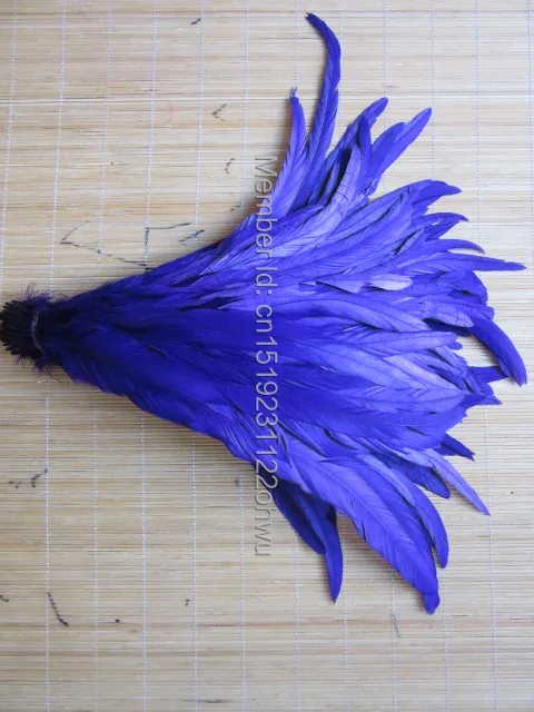 

Rooster feather Royal blue DIY feather clothing jewelry accessories / wedding Party supplies performance necessary