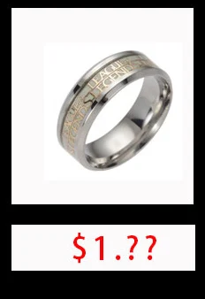 Новое кольцо "Властелин одного" из нержавеющей стали, флуоресцентные светящиеся кольца с логотипом для женщин, модные ювелирные изделия, Прямая поставка