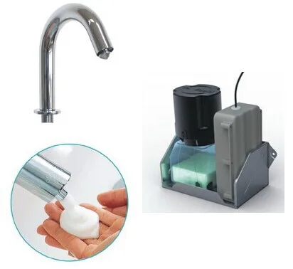 Новый дизайн 2014 диспенсер для мыла из пены с датчиком автоматический ванной