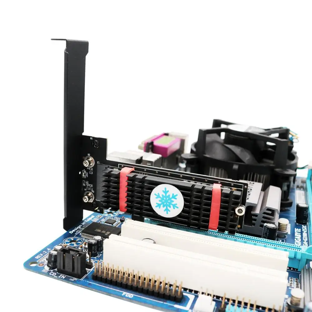 M.2 NGFF PCI-e Накопитель SSD с протоколом nvme для PCI Express 3,0x4 хост-адаптер с радиатором, M.2 nvme PCI-e x4 адаптер, NGFF key M PCI-E 4X