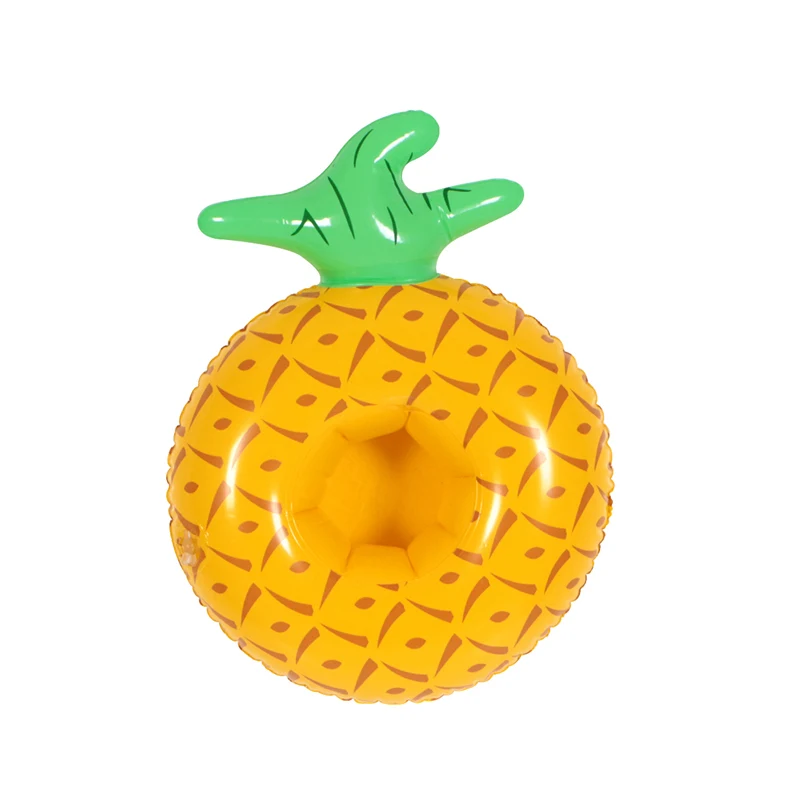 1pcs pineapple 1 шт. Надувной Держатель Для банки единорог; Фламинго держатель для напитков плавательный бассейн игрушка вечерние украшения подставки под стаканы - Цвет: 1pcs pineapple