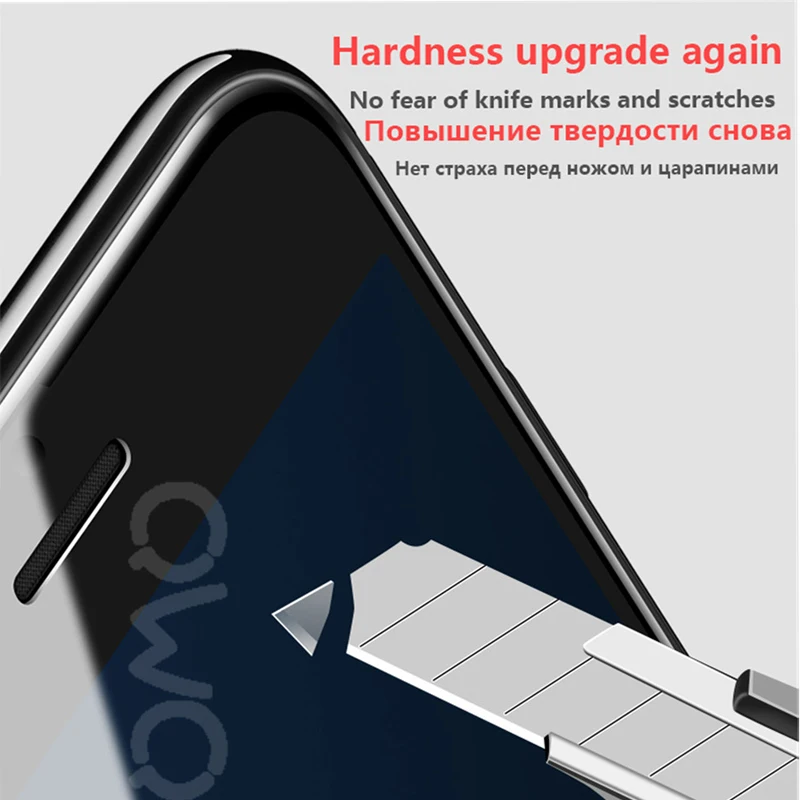 Защитное стекло с закругленными краями 11D для iPhone 7 8 6 6S Plus, закаленное защитное стекло для X XR XS Max