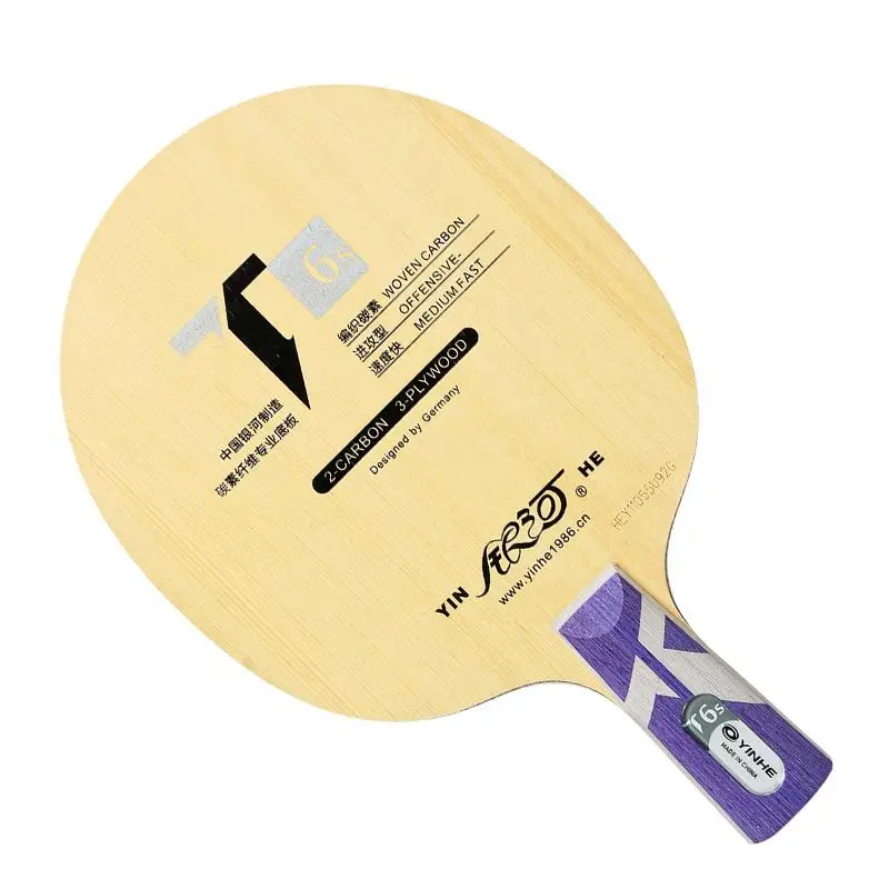 Yinhe T 3S 5S 6S Pro Hinoki+ углеродный стол Tenis Blade/ракетка для пинг-понга - Цвет: short handle