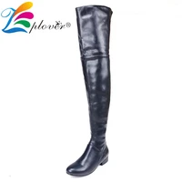 women boots over the knee thigh high boots women shoes genuine leather winter shoes woman botas zapatos mujer chaussures femme