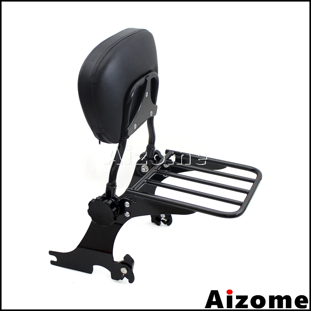 Задняя багажная стойка для мотоцикла Sissy Bar подушка пассажира съемная спинка Harley