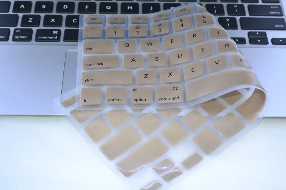 Силиконовые наклейки для клавиатуры Apple Macbook золотистые Air Pro Retina 11 12 13 15 6 3 4|macbook