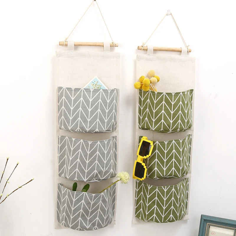 3 кармана высокое качество льняной Складной Водонепроницаемый органайзер для