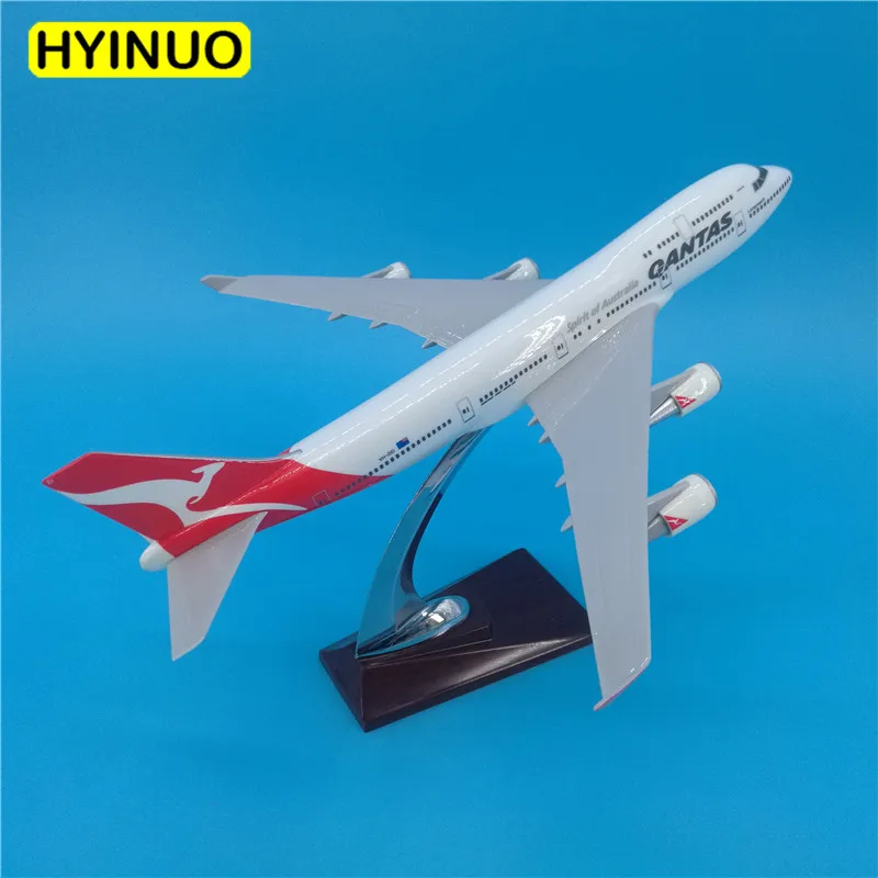 32 см Австралийский кенгуру 1/250 QANTAS Airline Boeing b747модель с легированной основой из