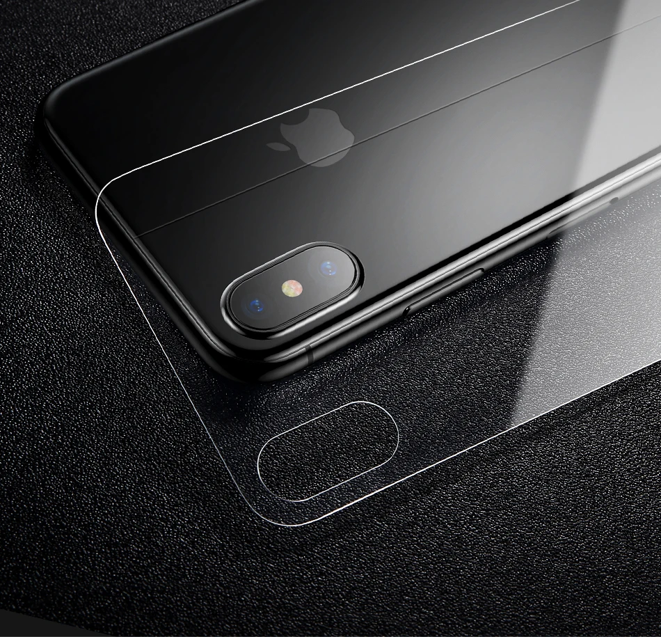 Baseus 0,3 мм Защитная пленка для задней панели iPhone X 9 H, закаленное стекло для iPhone X, ультратонкая Защитная пленка для задней панели