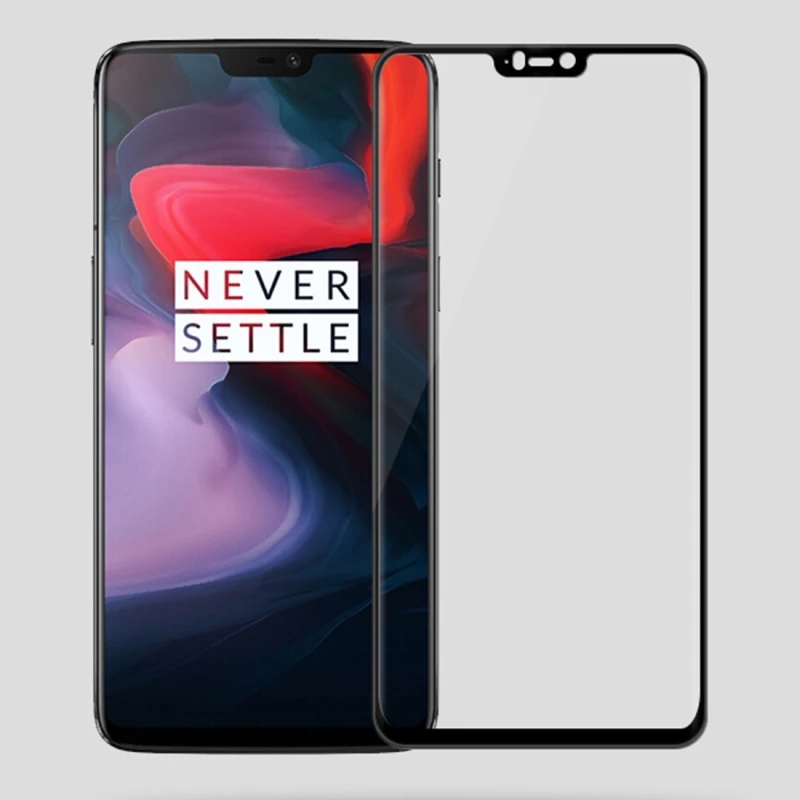 

Для OnePlus 6 9H твердость поверхности 3D изогнутые края полноэкранный HD закаленное зеркальное защитное стекло