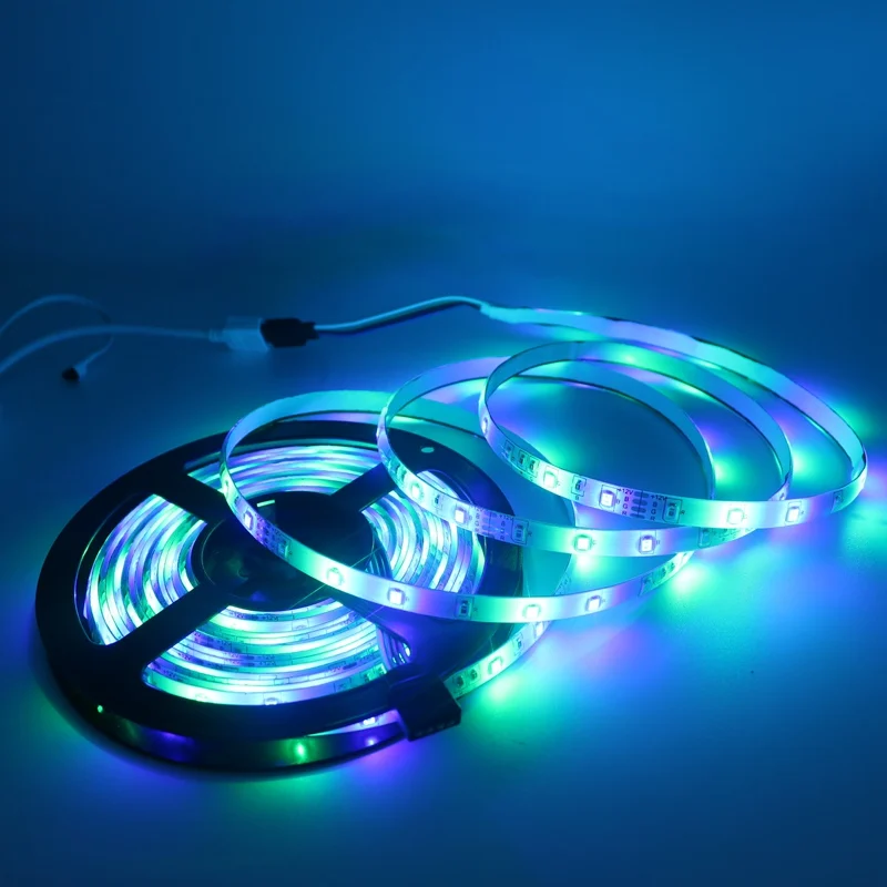 

SZYOUMY 5M RGB Led Strip SMD 2835 ribbon tape Neon bar light 24key Remote 12V 2A Power Supply(EU/US/AU/UK plug) brighter 3528