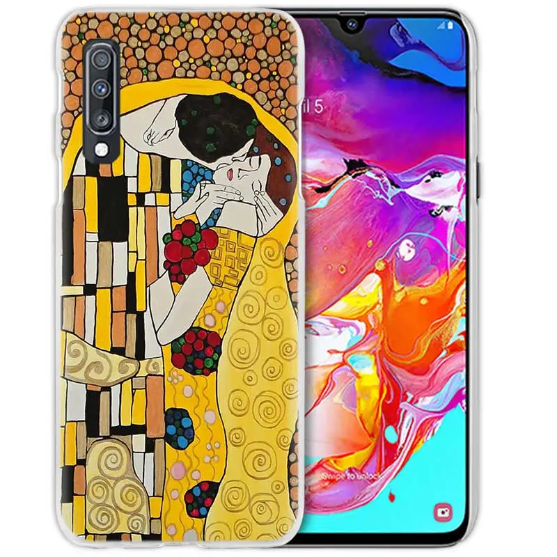 09 Чехол Kiss Gustav Klimt для samsung Galaxy A50 A70 A20e A40 A30 A20 A10 A8 A6 Plus A9 A7 жесткий прозрачный чехол для телефона из поликарбоната - Цвет: 09