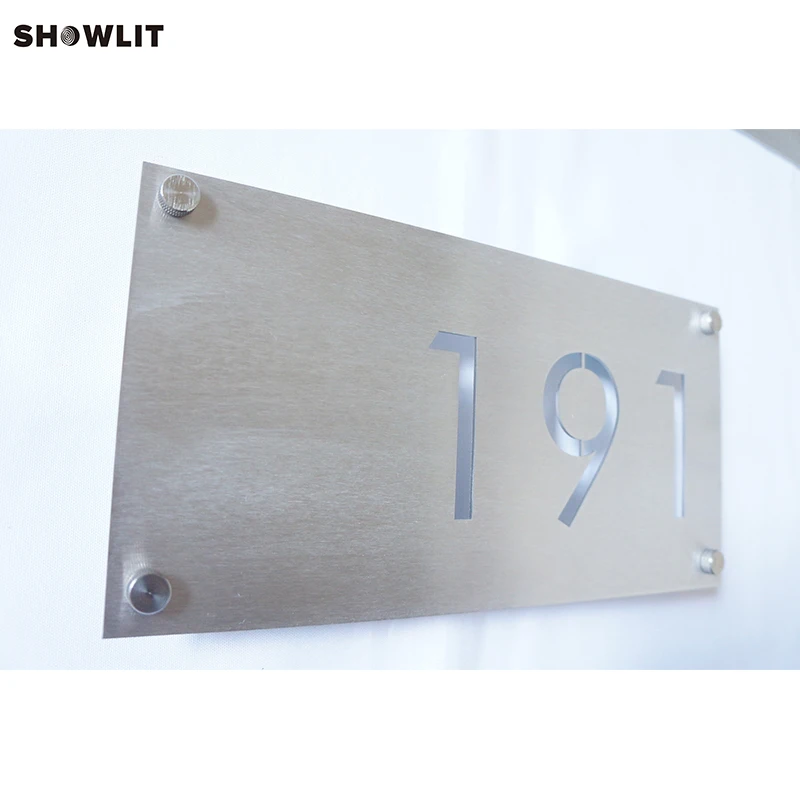 Водонепроницаемый Прочный наружный номер для дома с матовой отделкой|Дверные