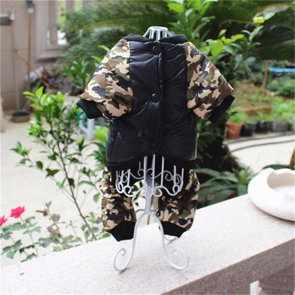 Костюм для животных FBI двойной утолщение Камуфляжный костюм комбинезон зимнее