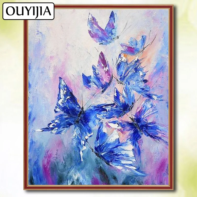 OUYIJIA 5D DIY искусственная Орхидея Бабочка цветок животные Алмазная с изображением