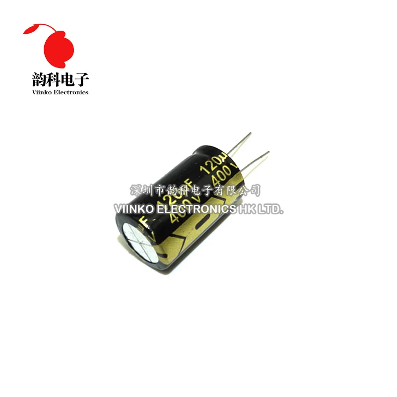 

50pcs 400V 120UF 18*30mm Aluminum Electrolytic Capacitor 18X30mm