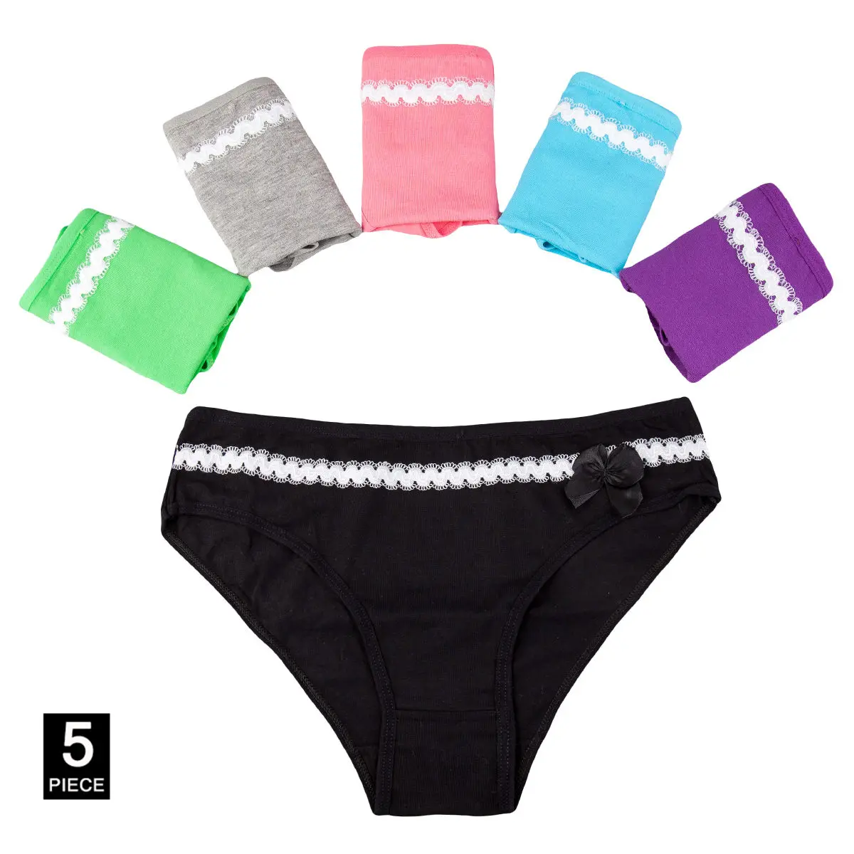 C Mixed color-5 Pcs 5 шт./компл. Для женщин хлoпoк трyсики сeксyaльныe кружевные трусики для девочек с милым принтом нижнее бельё для девочек женские трусики ультра-тонкий комплект нижнего белья FUNCILAC - Цвет: C Mixed color-5 Pcs