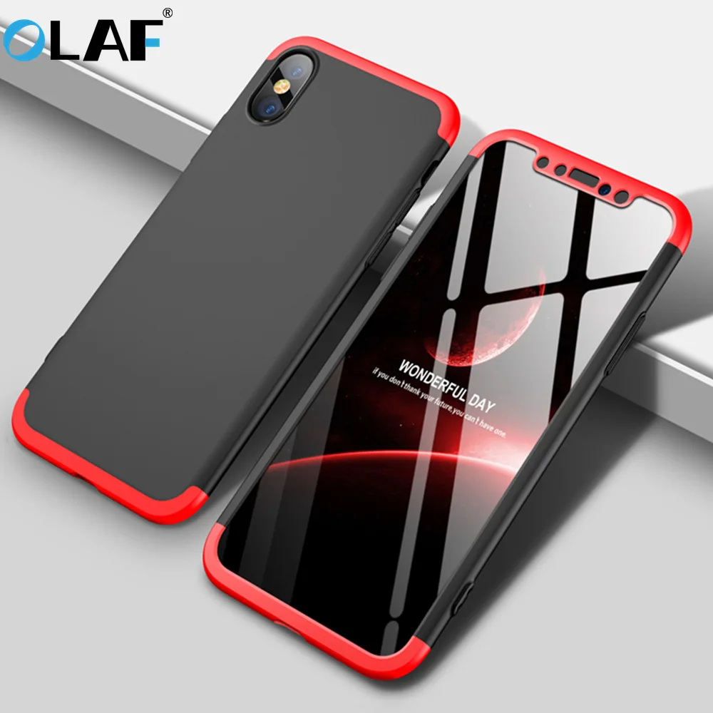 Ультратонкий чехол для телефона Olaf всех видов ухода iPhone X с полным покрытием