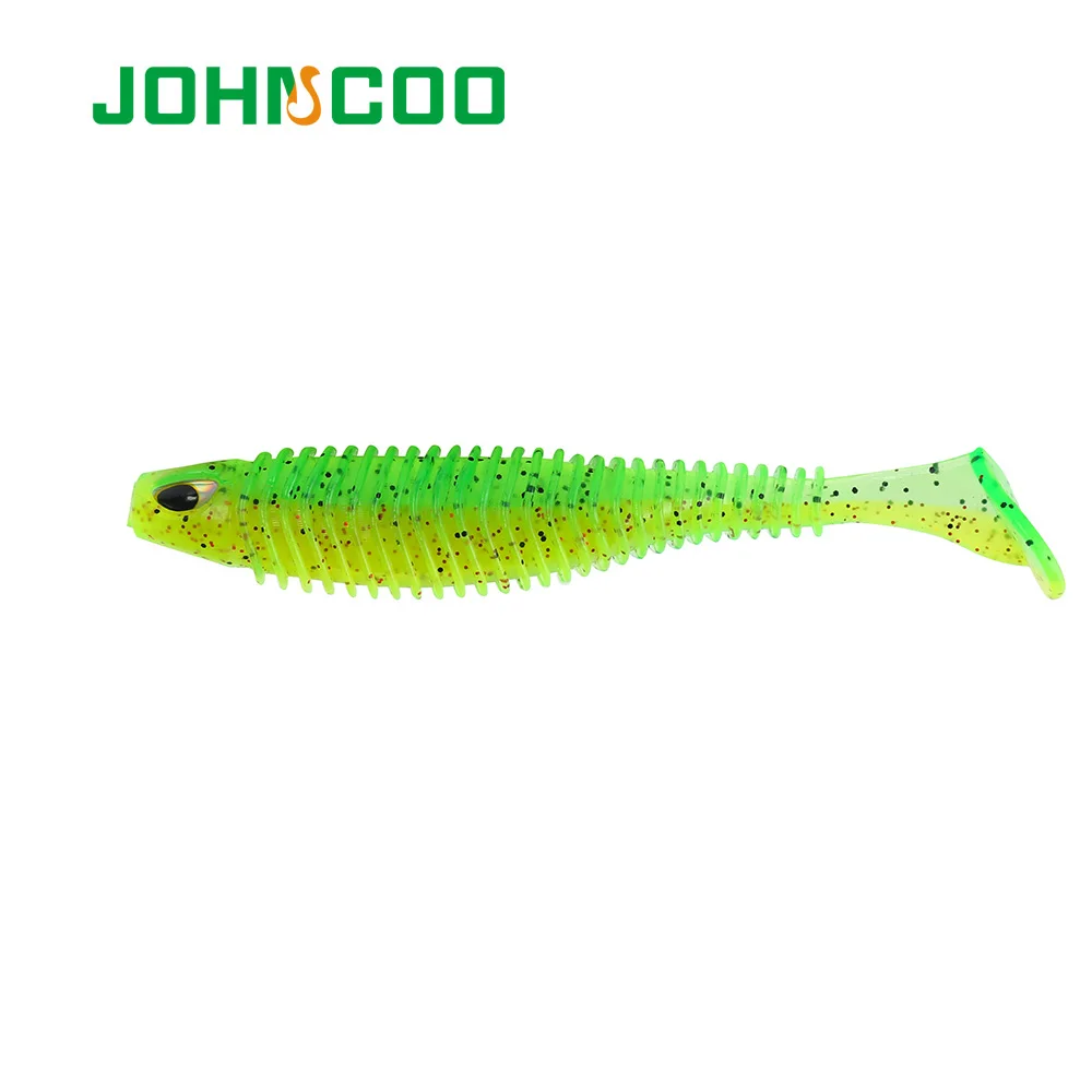 JOHNCOO Мягкая приманка червячная грубая Т хвост воблеры рыболовная