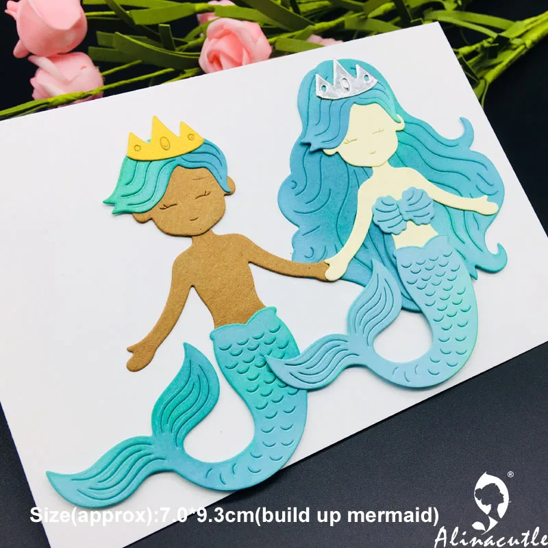 Высечки из металла высечки Привет Русалка море alinaccraft Скрапбукинг альбом бумажное ремесло ручной работы карты трафарет художественный резак штампы