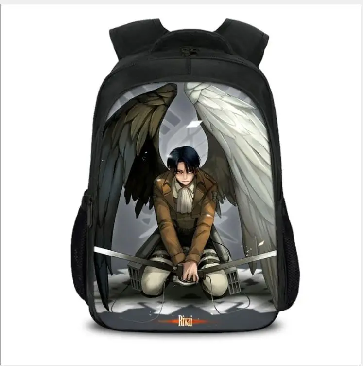 Аниме атака на Титанов Bagpack Eren рюкзаки для подростков детей школьные ранцы
