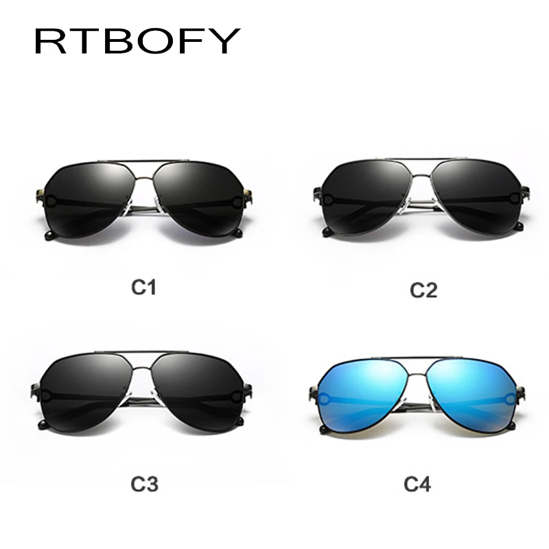 RTBOFY Модные мужские поляризованные солнцезащитные очки UV400 для вождения RT006-4-T1 |
