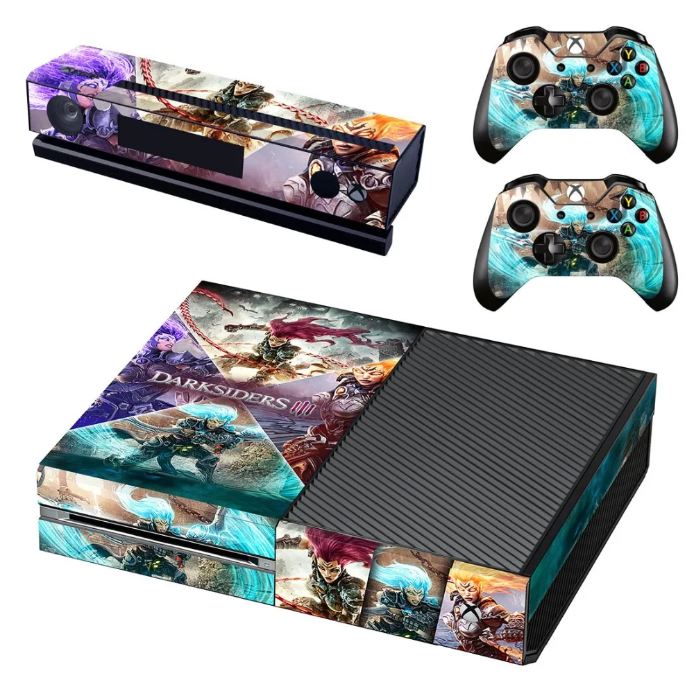 Новая наклейка на кожу для Xbox One консоль и Kinect и 2 контроллера для Xbox One Наклейка на кожу винил-затемнители 3