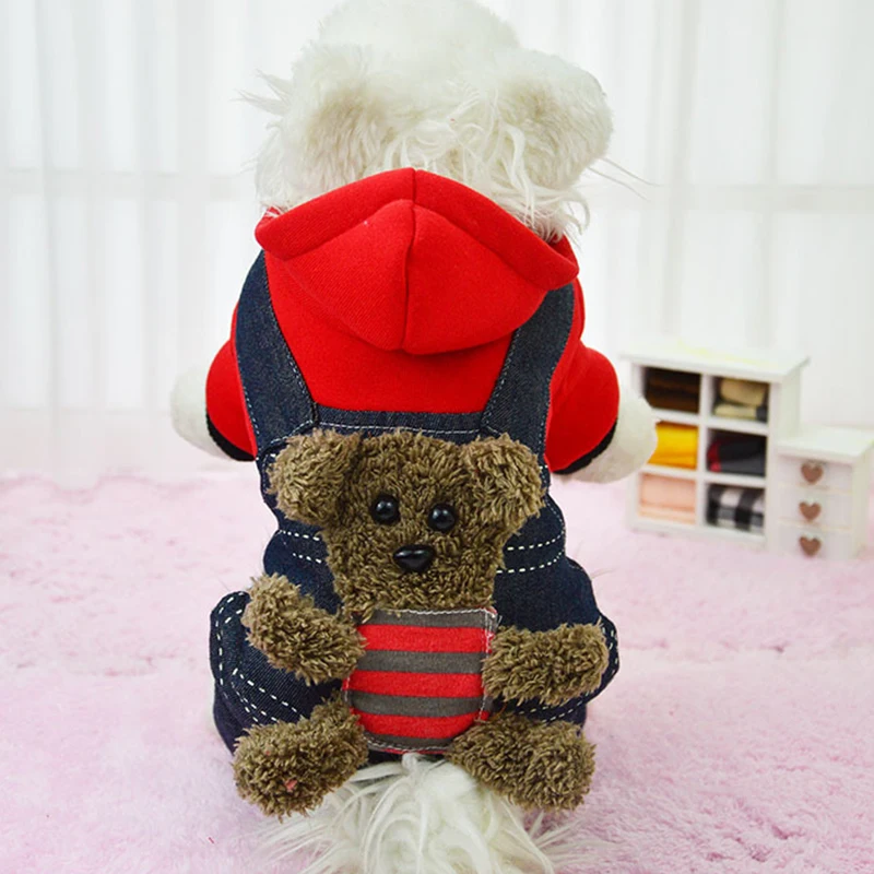 Зимняя одежда для собак куртки и пальто мягкий наряд Хэллоуин с капюшоном хлопок