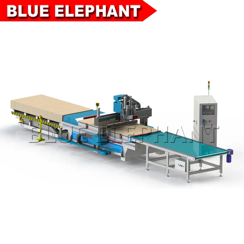 Цзинань полностью автоматическая линия по производству мебели/фрезерный станок