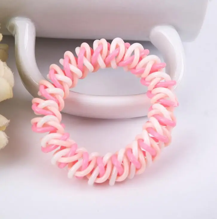 Телефонная проволока искусственная нить для девочек держатели конского хвоста