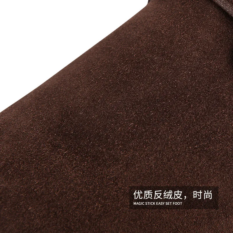 SERENE Brand 6308 Autumn Fashion High Quality Cow Suede Men's Shoes British Popular Low Top Lace Up Business Casual Desert | Обувь