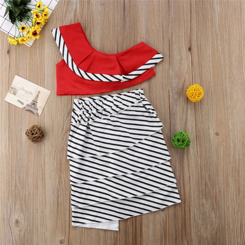 Новый модный костюм принцессы для маленьких девочек топ на бретельках с