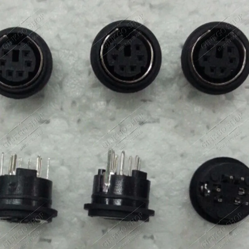 2 шт. S терминал 6 Pin Mini DIN разъем PS/2 PS2 6 P гнездовой разъем PC компьютерная мышь клавиатура PCB