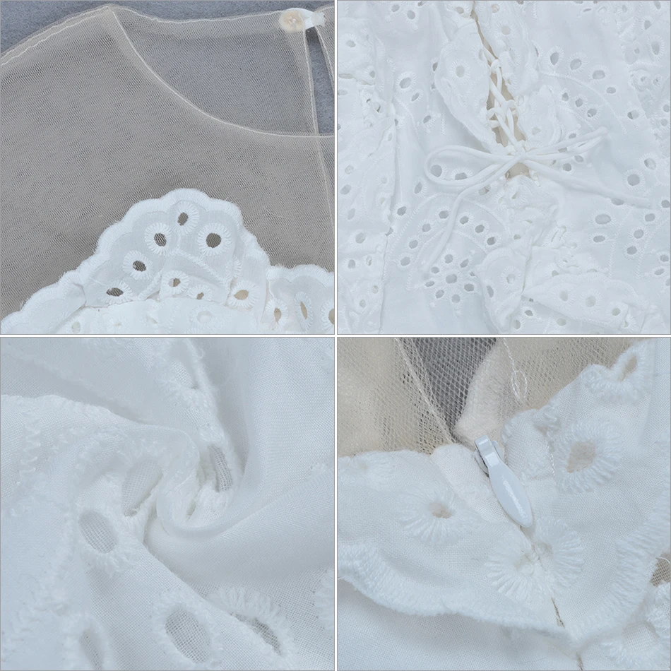 Seamyla Новое летнее платье Для женщин элегантный белый оборками знаменитости