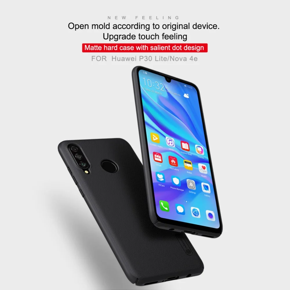 Nilkin huawei P30 Lite чехол huawei Nova 4E чехол Nillkin матовый жесткий пластиковый бизнес-чехол s для huawei P30 Lite Capa