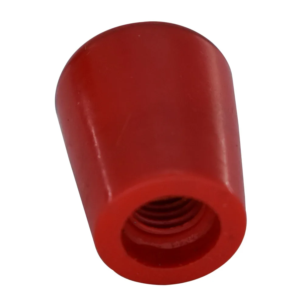 Красный резьбовой диаметр M6/M8/M10/M12 Ручка с коротким рукавом Bakelite длина 20/25/32/40