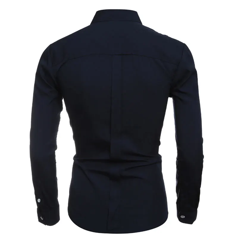 2016 модные мужские рубашки с принтом в виде ключей и цепи приталенные