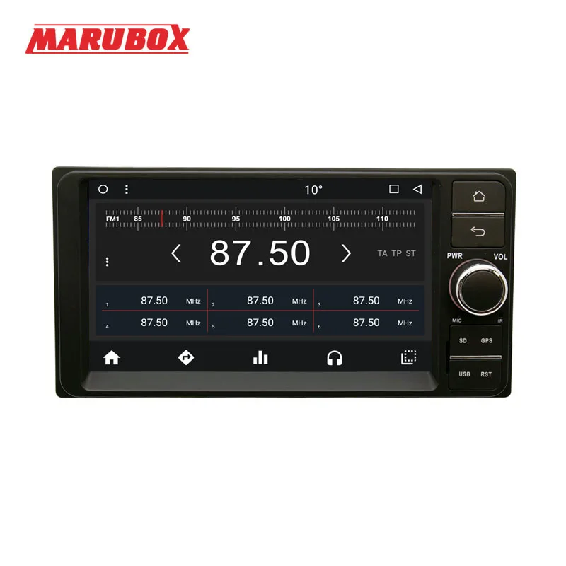MARUBOX 7A701MT8 автомобильный мультимедийный плеер универсальный для Toyota 8 Core Android 1