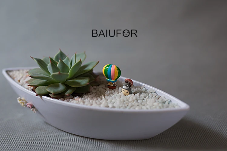 BAIUFOR Miniatures &amp Figurines Hot Air Balloon Scrapbooking Mini Garden Miniature Succulents Plant Decor Terrarium Accessories | Дом и сад