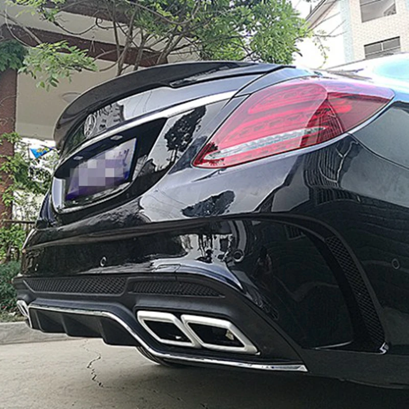 Спойлер для Mercedes W205 C180 C200 C250 C300 C350 C400 C450 C220 4Door 2015 2016 Carlson Style ABS задний спойлер