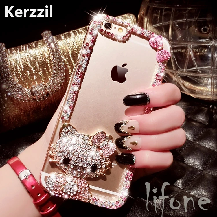 Чехол со стразами Kerzzil для iPhone 7 6 6S Plus Жесткий из поликарбоната с алмазным