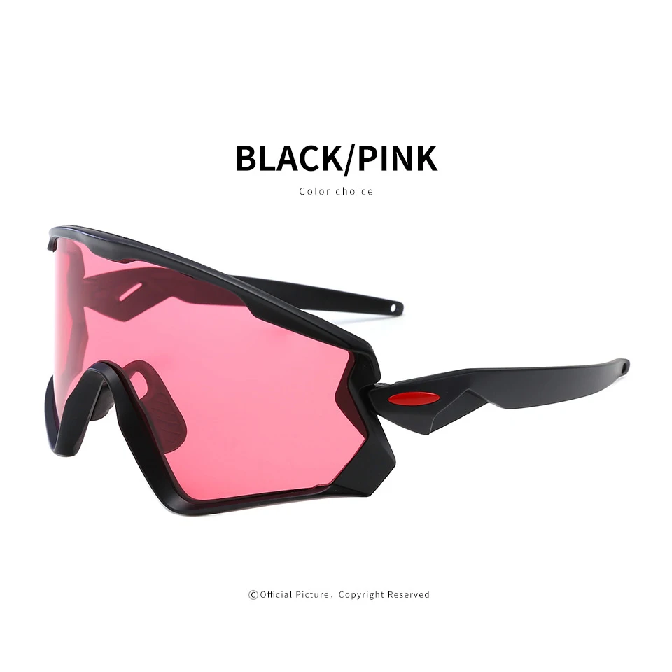 black pink Очки для велоспорта, очки для горного велосипеда, шоссейного велосипеда, спортивные солнцезащитные очки для велоспорта, мужские очки Gafas oculos, мужской велоспорт - Цвет: black pink