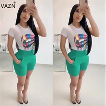 VAZN лето новый элегантный повседневный стиль 2019 Женский комплект