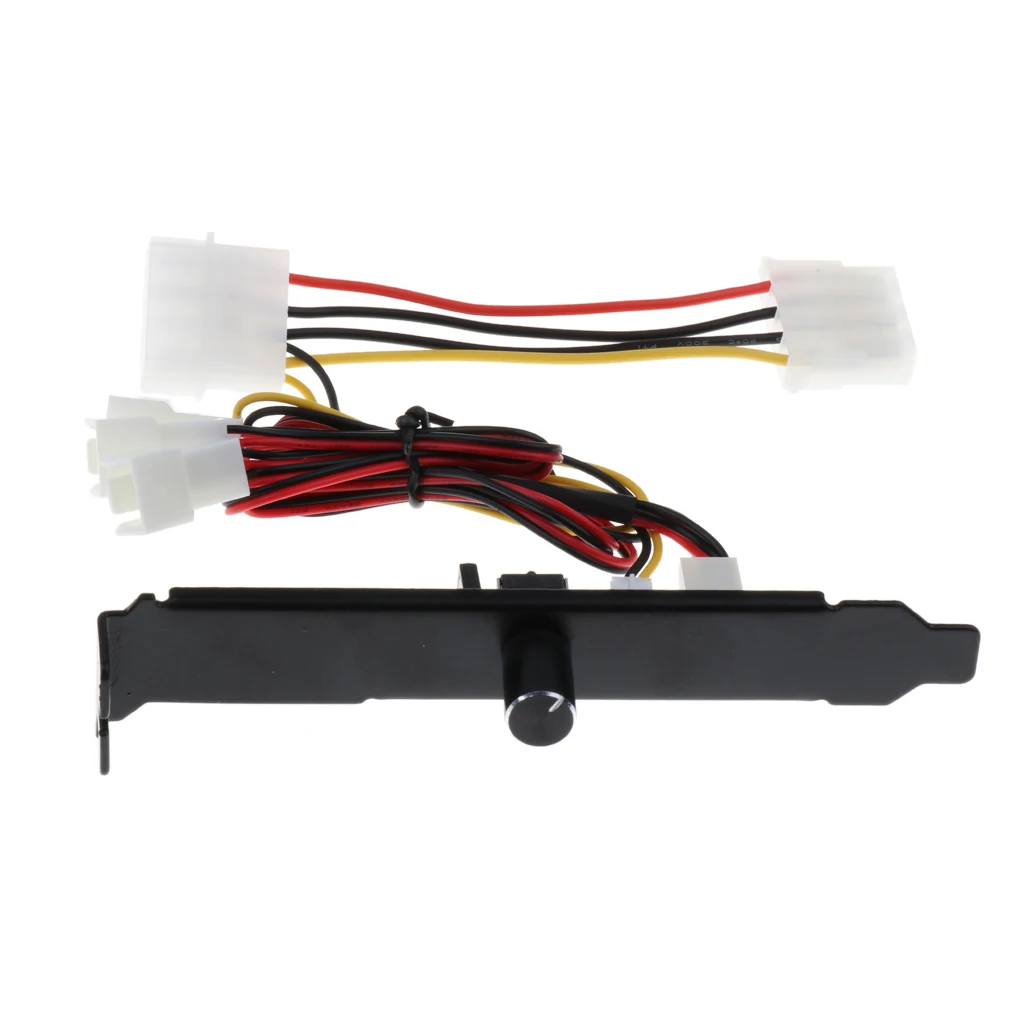 1 шт PCI Реобас кронштейн 3 канала 3 Pin PC кулер охлаждающий вентилятор регулятор скорости кронштейн PCI 3-12V для cpu/HDD/DDR/VGA