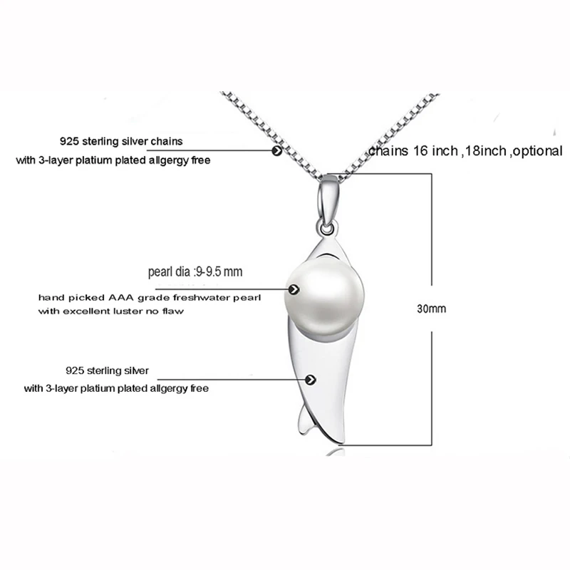 Ожерелье женское из серебра 2017 пробы с 18 дюймовой коробкой|necklace silver pendant|necklace pendant