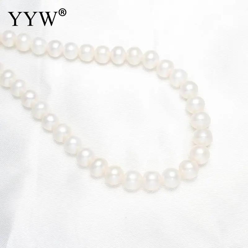 Cultured Potato Freshwater Pearl Beads Natural White 7-8mm Approx 0.8mm Sold Per 15 Inch Strand | Украшения и аксессуары