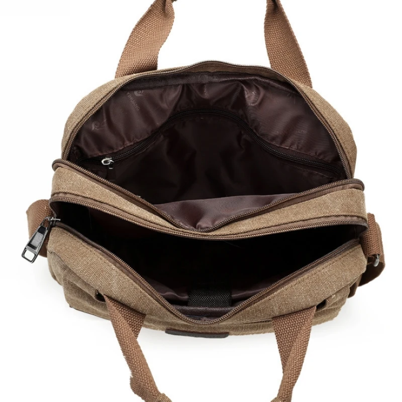 Новинка 2018 винтажная Мужская Холщовая Сумка через плечо Повседневная сумка