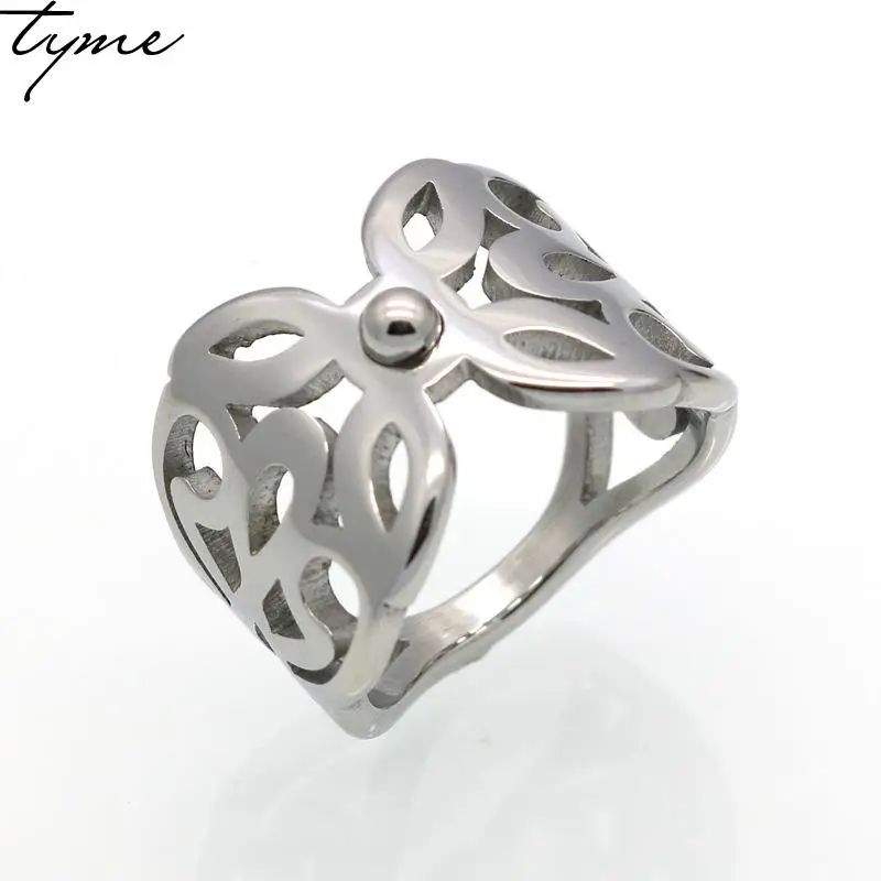 2017 титановая сталь модный стиль золотой цвет Камелия женские и мужские кольца